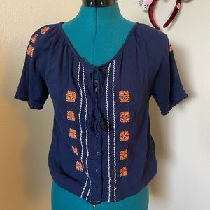 Joie Blue Blouse